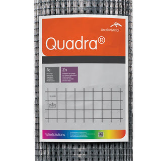 Quadra® Vierkant Gelast Gaas - 60 cm hoog | rol 25 m - Lands End B.V.