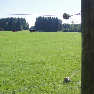 Porseleinen rol hoekisolator - Wit, 6 stuks - Lands End B.V.