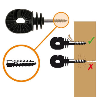 Schroef-ringisolator BS hout - Super, 100 stuks - Lands End B.V.